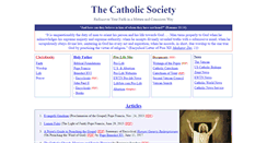 Desktop Screenshot of catholicsociety.com
